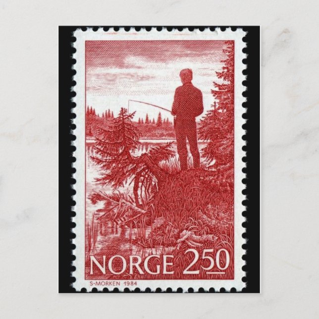 Vintage Engraved Stamp Postcard (Front)