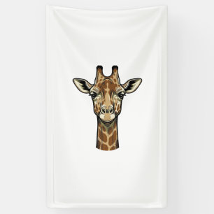 Vintage Engraving Giraffe Vector Art Design_1 Banner