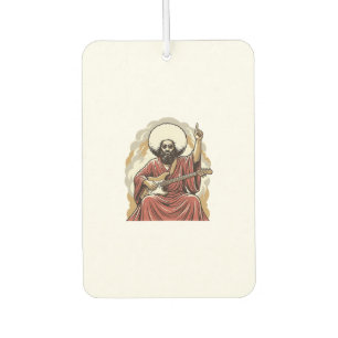 Vintage Engraving Guitarist Vector Art Shirt_1 Air Freshener