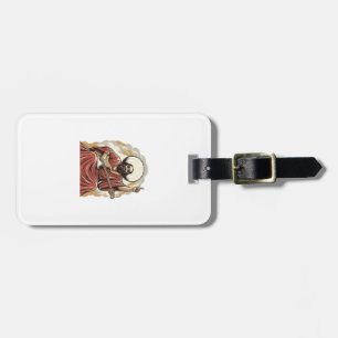 Vintage Engraving Guitarist Vector Art Shirt_1 Luggage Tag