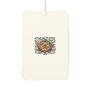 Vintage Engraving Halloween Pumpkin Shirt Design_1 Air Freshener