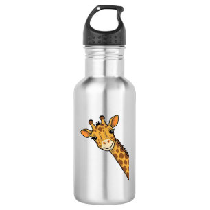 Vintage Engraving Peeking Giraffe Shirt Design_1 532 Ml Water Bottle
