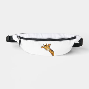 Vintage Engraving Peeking Giraffe Shirt Design_1 Fanny Pack
