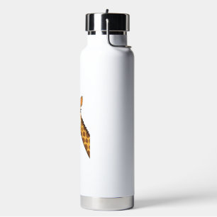 Vintage Engraving Peeking Giraffe Shirt Design_1 Water Bottle