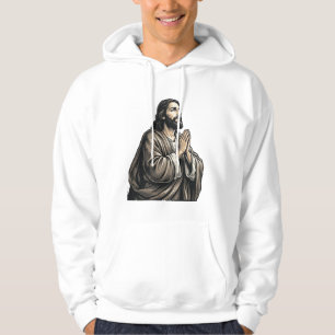 Vintage Engraving Praying Man Religious Shirt Desi
