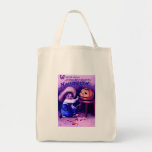 Vintage Entertaining Halloween Tote Bag