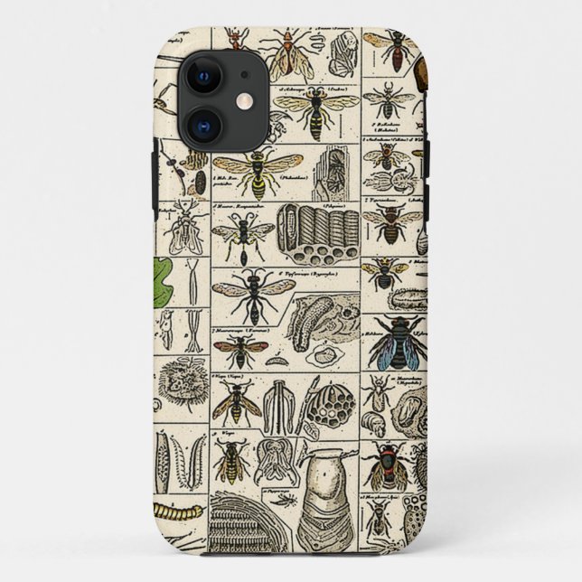 Vintage Entomology Case-Mate iPhone Case (Back)