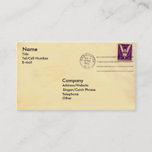 Vintage Envelope Business Card
