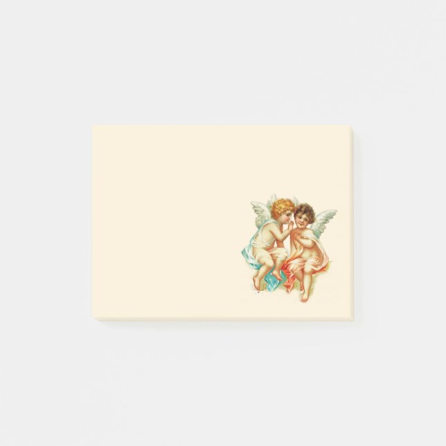 Vintage Ephemera Angel Cherubs Illustration Post-it Notes (Front)