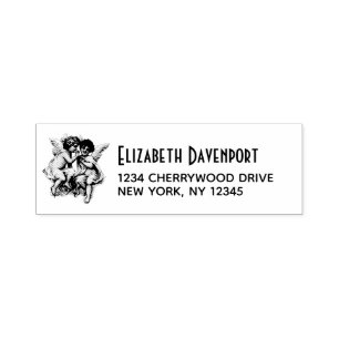 Vintage Ephemera Angel Cherubs Illustration Self-inking Stamp