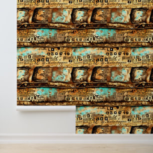 Vintage Ephemera Collage of Old Banknotes Wallpaper