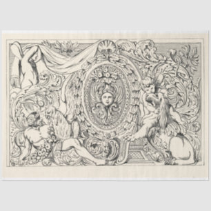 Vintage Ephemera Decoupage Antique Illustration Tissue Paper