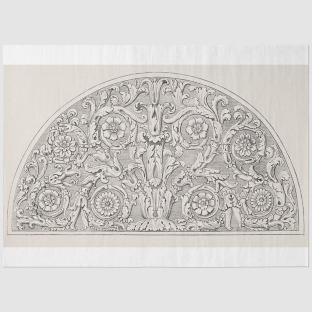 Vintage Ephemera Decoupage Antique Illustration Tissue Paper (Front)