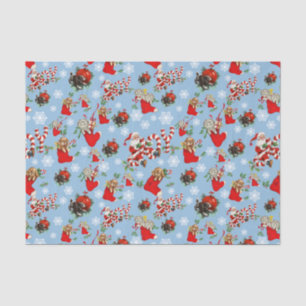 Vintage ephemera decoupage Santa Claus Holiday Tissue Paper