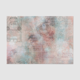 Vintage Ephemera Newsprint Tissue Paper