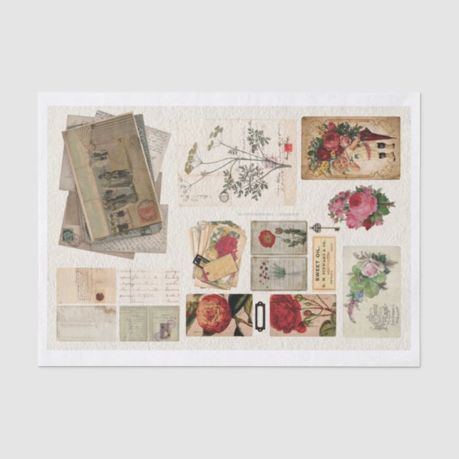 Vintage Ephemera No.1 Tissue Paper (Front)