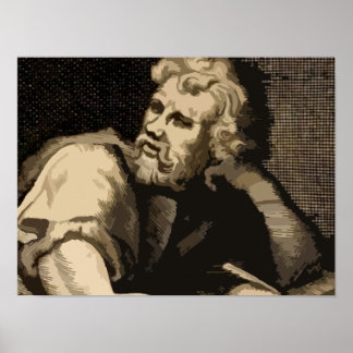 Vintage Epictetus Stoic Philosopher Pop Art Poster