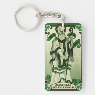 Vintage - Erin Go Bragh - St. Patrick's Greetings Keychain