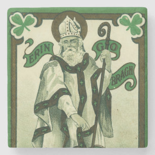 Vintage - Erin Go Bragh - St. Patrick's Greetings Stone Coaster
