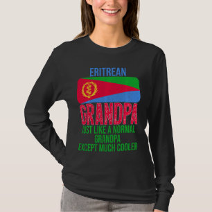 Vintage Eritrean Grandpa Eritrea Flag For Father S T-Shirt