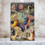 Vintage Ernst Haeckel, Biology, Botany, Science Calendar<br><div class="desc">12 month calendar featuring vintage illustrations by Ernst Haeckel. Great gift for science nerds and geeks! From Marine biology to botany and beyond! Includes nature scenes with animals, creepy spiders, tropical plants, flowers and orchids from the rainforests, aquatic life, sea anemones, sea slugs, jellyfish, turtles, tortoises, lizards, frogs, seashells, octopi,...</div>