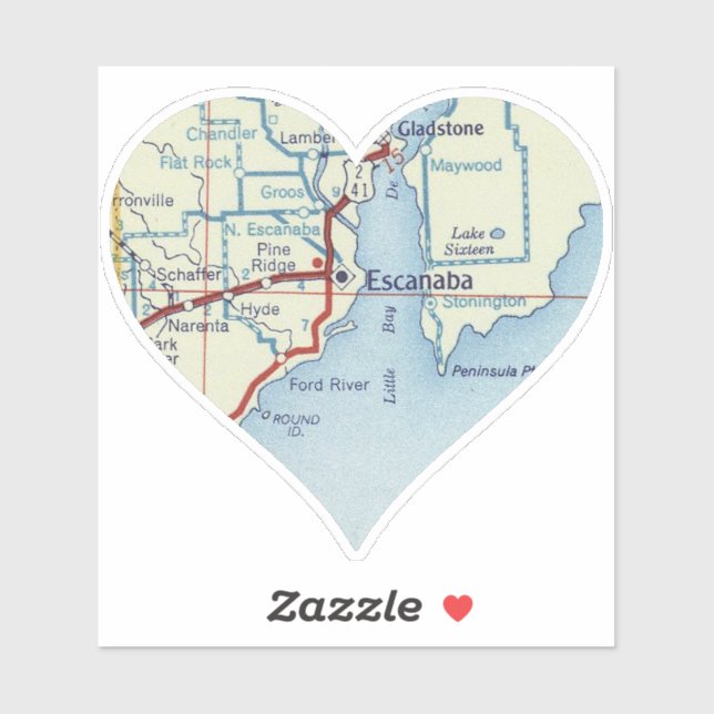 Vintage Escanaba MI (Sheet)