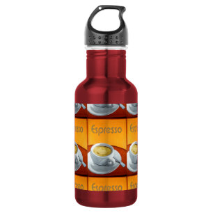 Vintage Espresso Coffee 532 Ml Water Bottle