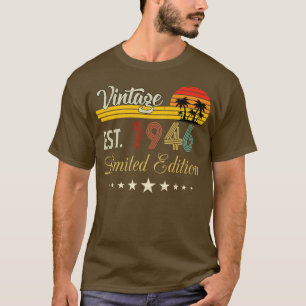 Vintage Est 1946 Limited Edition Birthday T-Shirt