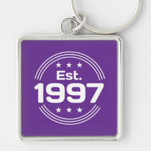 Vintage Est. 1997 Limited Edition Text Keychain