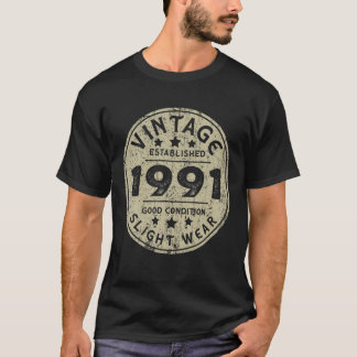 Vintage Established 1991 31St Birthday Party Retro T-Shirt