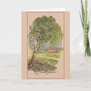 Vintage Estonian Häid Pühi Christmas Greeting Card