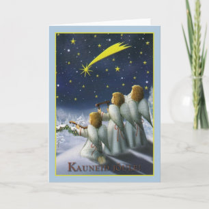 Vintage Estonian Kauneid Jõ ule Christmas Card
