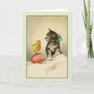 Vintage Estonian Rõmsaid Kevadpühi Easter Card