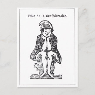 Vintage: Etfet de la Confederation Postcard