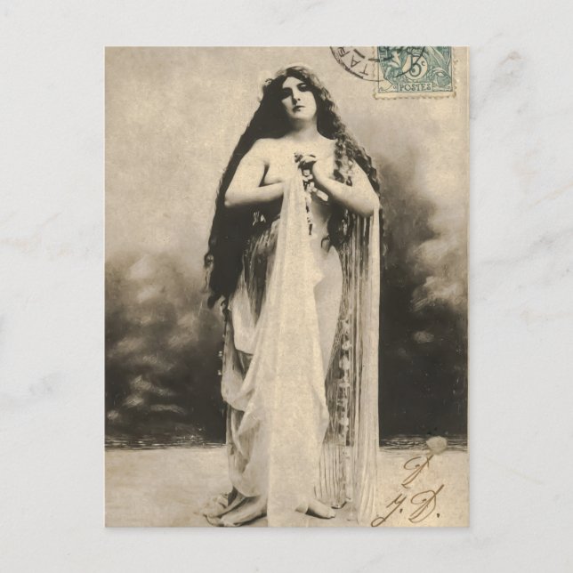 Vintage Ethereal Goddess Postcard (Front)