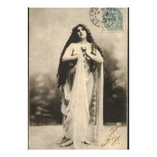 Vintage Ethereal Goddess Postcard Photo Print
