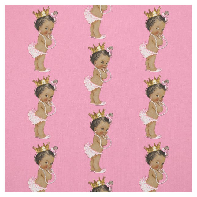 Vintage Ethnic Little Princess Fabric (Swatch)