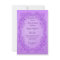 Vintage Ethnic Princess Twins Baby Shower Purple