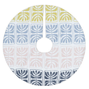 Vintage Ethnic: Seamless Artistic Design Brushed Polyester Tree Skirt