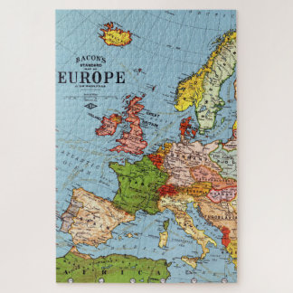 Vintage Europe 20th Century General Map Jigsaw Puzzle
