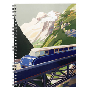 Vintage Europe Rail Travel Notebook