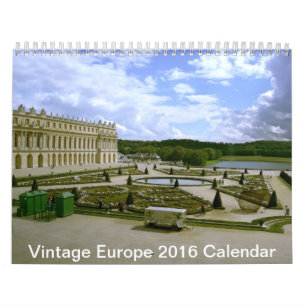 Vintage Europe scenery architecture Calendar 2016