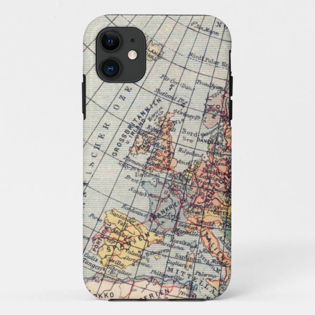 Vintage European Map iPhone 5 Case-Mate Case (Back)