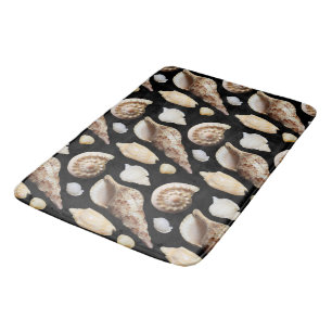 Vintage Exotic Seashells of Southeast Asia Bath Mat