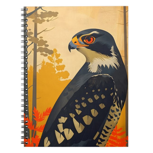 Vintage Expedition with the American Goshawk Notebook (Front)