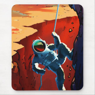 Vintage "Explorers Wanted" Mars Recruitment Mouse Pad