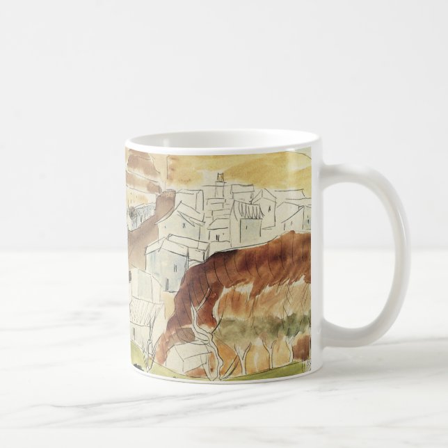 Vintage Expressionism, Almeria by Walter Gramatte Coffee Mug (Right)