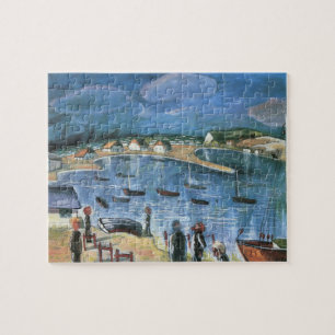 Vintage Expressionism, Hidensee by Walter Gramatte Jigsaw Puzzle
