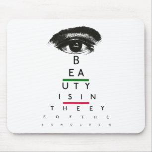 Vintage Eye Chart Gifts Mouse Pad