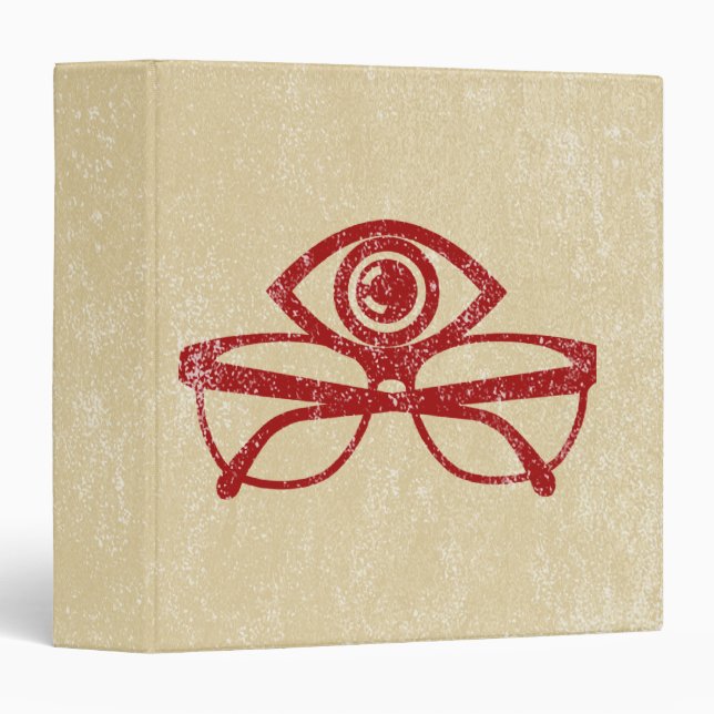 Vintage Eye & Eyeglasses Binder (Front/Spine)